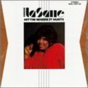 Album  Cover Denise Lasalle - Hittin' Where It Hurts on MALACO Records from 1988