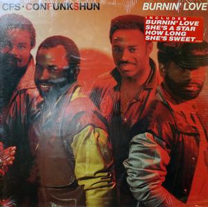 Album  Cover Con Funk Shun - Burnin' Love on MERCURY Records from 1986