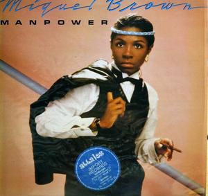 Album  Cover Miquel Brown - Manpower on CARRERE Records from 1983