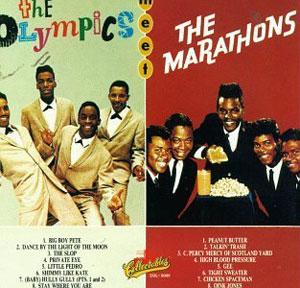 Album  Cover The Marathons - The Olympics Meet The Marathons on ACE Records from 1985