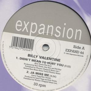 Front Cover Album Billy Valentine - Didn't Mean To Hurt You EP