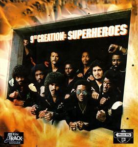 Album  Cover The 9th Creation - Superheroes on HILTAK Records from 1979