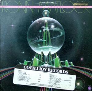 Album  Cover Ronn Matlock - Love City on COTILLION Records from 1979