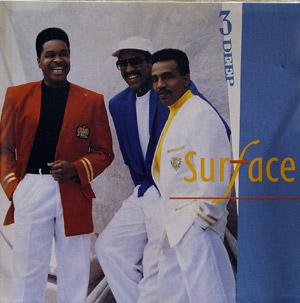 Album  Cover Surface - 3 Deep on COLUMBIA Records from 1990