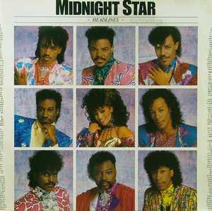 Album  Cover Midnight Star - Headlines on SOLAR Records from 1986