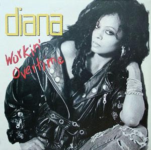 Album  Cover Diana Ross - Working Overtime on EMI Records from 1989