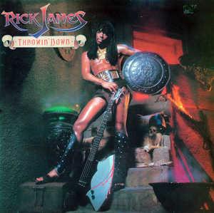 Album  Cover Rick James - Throwin' Down on GORDY Records from 1982