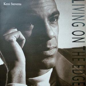 Album  Cover Keni Stevens - Living On The Edge on DEBUT / ELITE Records from 1990