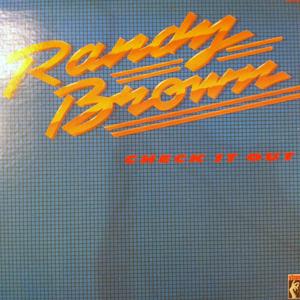 Album  Cover Randy Brown - Check It Out on STAX Records from 1981