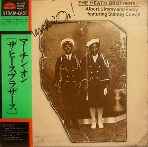 Front Cover Album The Heath Brothers - Marchin' On | tokuma musical industries co. records | JC-7513 | JAP Front Cover Album The Heath Brothers - Marchin' On | tokuma musical industries co. records | JC-7513 | JAP
