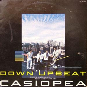 Album  Cover Casiopea - Down Upbeat on SONET Records from 1984