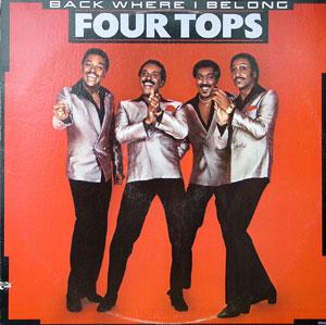 Album  Cover The Four Tops - Back Where I Belong on MOTOWN Records from 1983