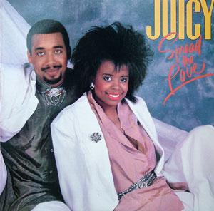 Album  Cover Juicy - Spread The Love on CBS Records from 1987