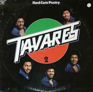 Album  Cover Tavares - Hard Core Poetry on CAPITOL Records from 1974