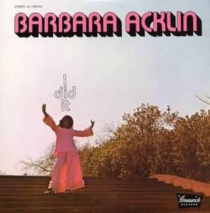 Album  Cover Barbara Acklin - I Did It on BRUNSWICK Records from 1971