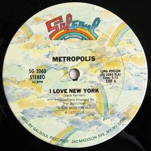Front Cover Single Metropolis - I Love New York