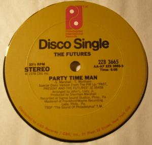 Front Cover Single The Futures - Party Time Man