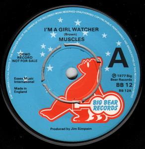 Front Cover Single Muscles - I'm A Girl Watcher