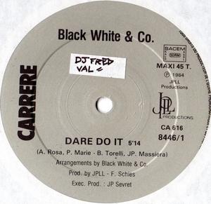 Front Cover Single Black White And Co - Dare Do It