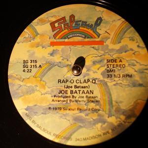 Front Cover Single Joe Bataan - Rap O Clapo