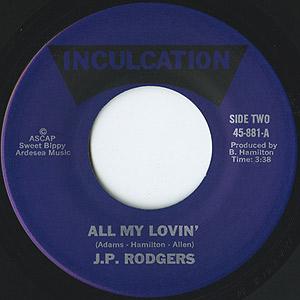 Front Cover Single J.p. Rodgers Jr. - All My Lovin'