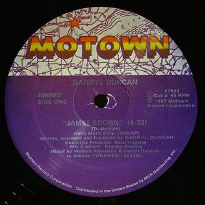 Front Cover Single Darryl Duncan - Jjjames Brown