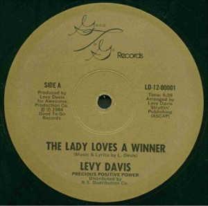 Front Cover Single Levy Davis - The Lady Loves A Winner