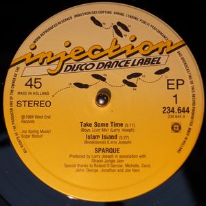 Front Cover Single Sparque - Take Some Time