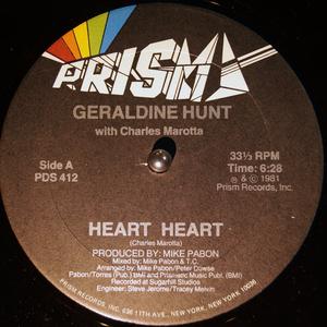 Front Cover Single Geraldine Hunt - Heart Heart