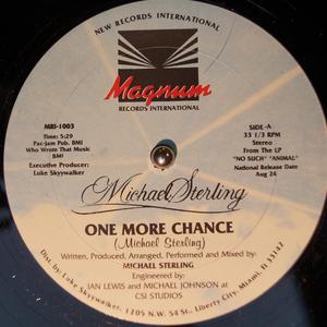 Front Cover Single Michael Sterling - One More Chance