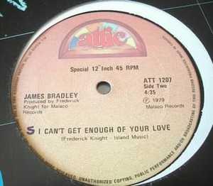 Front Cover Single James Bradley - I'm In Too Deep