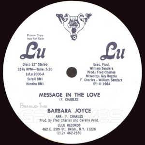 Front Cover Single Barbara Joyce - Message In The Love