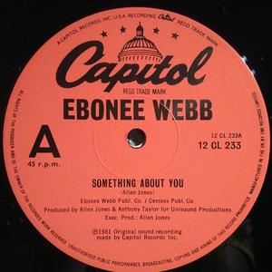 Front Cover Single Ebonee Webb - Something About You