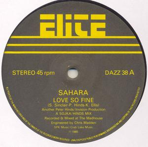 Front Cover Single Sahara - Love So Fine