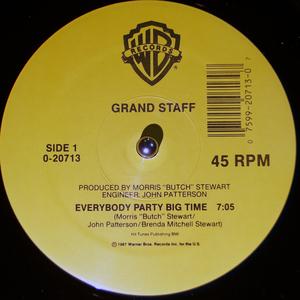 Front Cover Single Grand Staff - Everybody Party Big Time