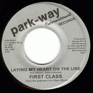 Front Cover Single First Class - Laying My Heart On The Line
