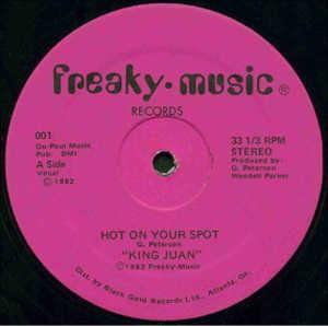 Front Cover Single King Juan - Hot On Your Spot