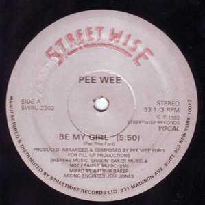 Front Cover Single Pee Wee Ford - Be My Girl