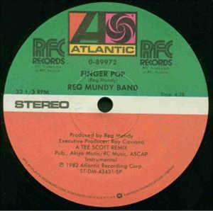 Front Cover Single Reg Mundy Band - Finger Pop