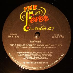 Front Cover Single Nayobe - Good Things Come To Those Who Wait