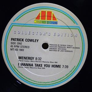 Front Cover Single Patrick Cowley - Menergy