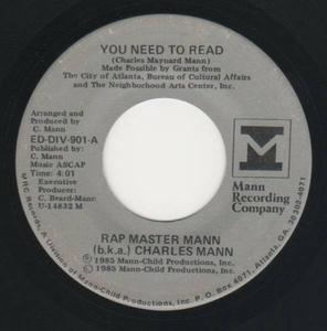 Front Cover Single Charles Mann - You Need To Read
