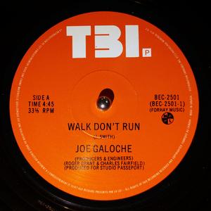 Front Cover Single Joe Galoche - Walk Don't Run