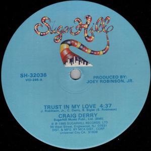 Front Cover Single Craig Derry - Trust In My Love