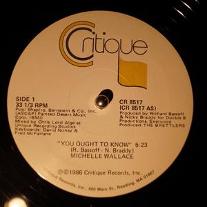Front Cover Single Michelle Wallace - You Ought To Know