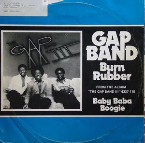 Front Cover Single The Gap Band - Burn Rubber on me