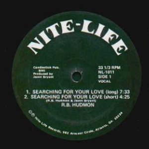 Front Cover Single R.b. Hudmon - Searching For Your Love