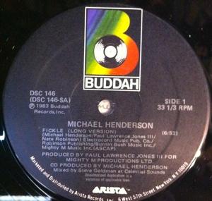 Front Cover Single Michael Henderson - Fickle