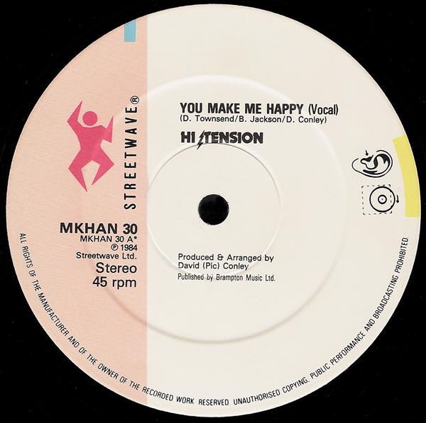 Front Cover Single Hi Tension - You Make Me Happy
