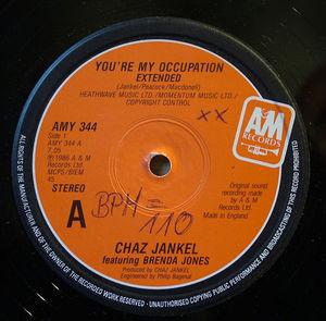 Front Cover Single Chaz Jankel - You're My Occupation (Feat.Brenda Jones)